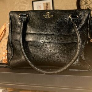 Kate Spade leather black Boston style bag